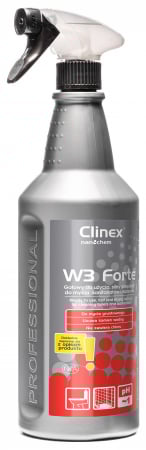 Detergenti - Clinex W3 Forte 1L – Soluție Puternică pentru Curățarea Toaletelor și Băilor