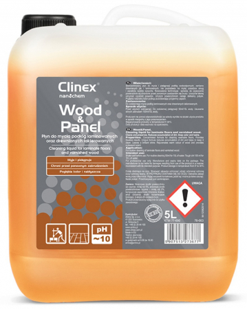 Detergent Universal - Clinex Wood & Panel 5L – Detergent Profesional Concentrat pentru Parchet și Suprafețe din Lemn