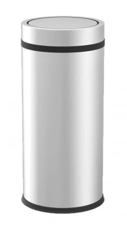 Cosuri Gunoi - Cos de gunoi, inox, rotund, capac batant, 32L