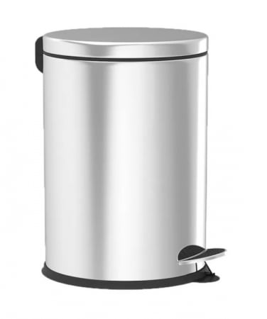 Cosuri Gunoi - Cos de gunoi, inox, rotund, cu pedala, 8L