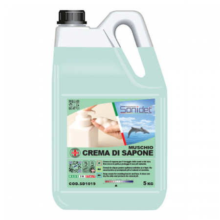 Sapun Lichid 5 Litri - Crema de Săpun 5L – Crema di Sapone Muschio, Săpun Lichid Hidratant cu Parfum de Mosc