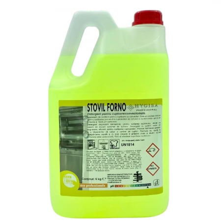 Detergent Automat - Detergent degresant, alcalin, superconcentrat, pentru cuptoare, STOVILFORNO, 6 Kg