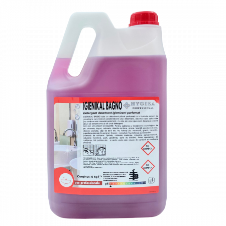 Solutie Anticalcar - Detergent anticalcar profesional, parfumat, IGIENIKAL BAGNO , 5 Kg