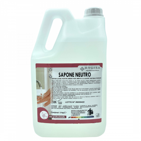 Sapun Lichid 5 Litri - Săpun lichid fără parfum, SAPONE NEUTRO , 5 Kg