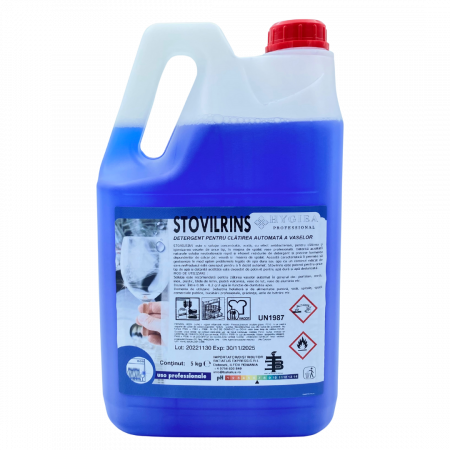 Detergent Automat - Agent de clătire concentrat pentru mașinile de spălat vase, STOVILRINS, 5 Kg