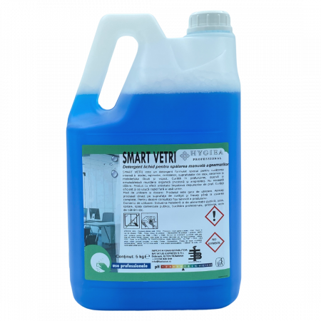 Solutie Geamuri - Detergent pentru curățarea geamurilor ,SMART VETRI, 5 Kg
