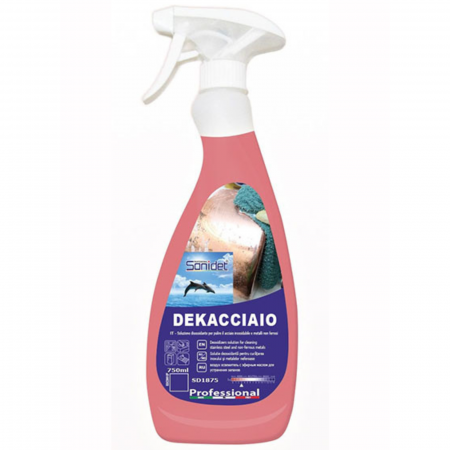 Solutie Curatat Mobila - DEKACCIAIO detergent degresant inox cupru aluminiu 750ml