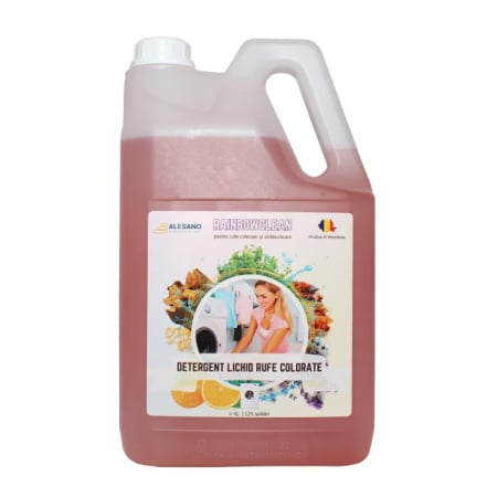 Detergent lichid pentru rufe colorate, 5L, Alesano RainbowClean