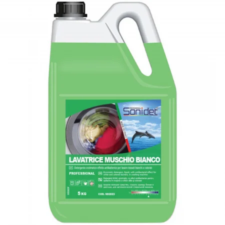 Detergent Lichid - Detergent lichid rufe, parfumat, 5kg, Sanidet Lavatrice Muschio