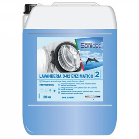 Detergent Lichid - Detergent Profesional lichid enzimatic, 25kg, Sanidet Lavanderia D-02 Enzimatico