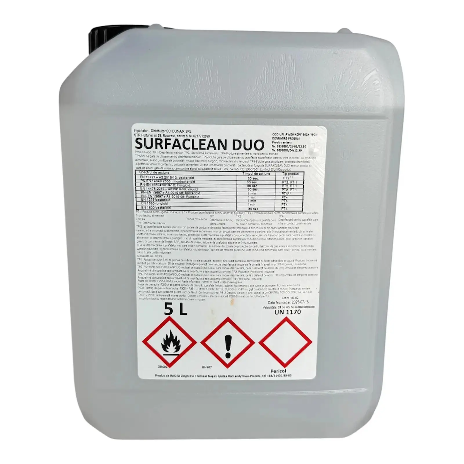 Dezinfectant Suprafete - Durfa Clean Duo, 5L Dezinfectant suprafete si maini