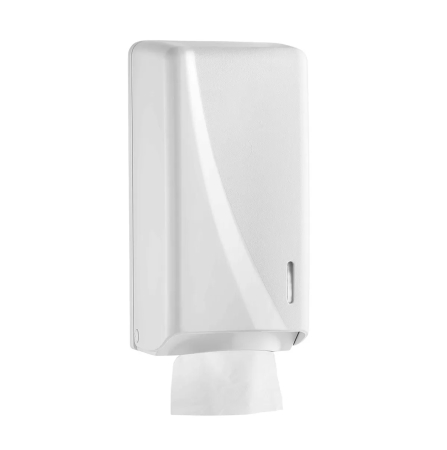 Dispensere / Dozatoare - Dispenser hartie igienica, pliata (bulck), plastic, alb, SMR Professional Hygiene