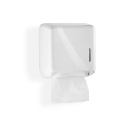 Dispensere / Dozatoare - Dispenser mini hartie igienica, pliata (bulck), plastic, alb, SMR Professional Hygiene