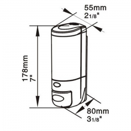 DOZATOR HOTELIER PLASTIC LIMPIO 280ML [2]