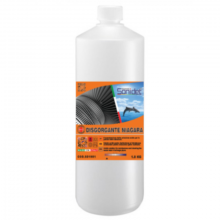 Detergenti - Gel acid pentru desfundarea tevilor infundate, 1.8kg, Sanidet Disgorgante Niagara