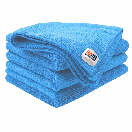 Echipamente Protectie de Unica Folosinta - Lavete Microfibră 40x40 cm Albastre – Curățenie Profesională Fără Urme și Scame