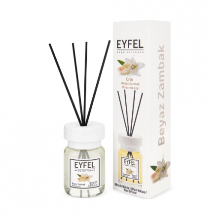 Odorizant Eyfel - Odorizant de camera cu bete 120ml, Madonna Lily, Eyfel