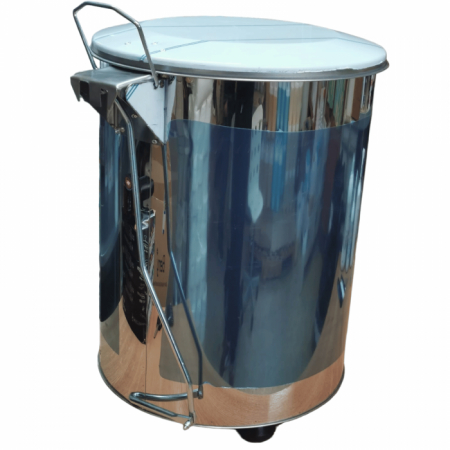 Cos de gunoi din inox cu pedala industrial 70 L [4]