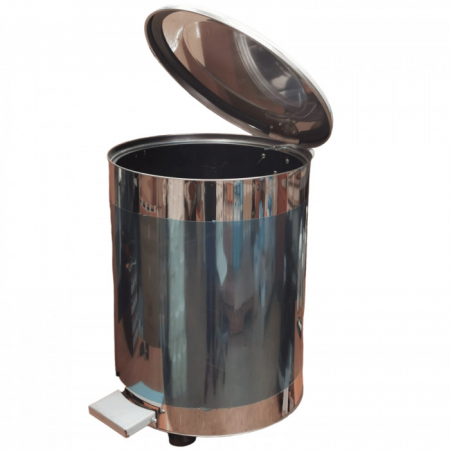 Cos de gunoi din inox cu pedala industrial 70 L [6]