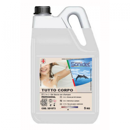 Sapun Lichid 5 Litri - Tutto Corpo Iris 5L – Șampon și Gel de Duș cu pH Neutru pentru Îngrijire Delicată