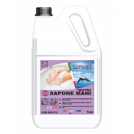 Sapun Lichid 5 Litri - Sapone Mani Neutro 5L – Săpun Lichid Fără Culoare și Parfum pentru Piele Sensibilă