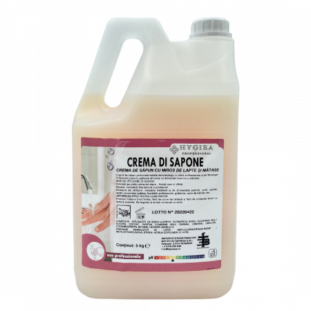 Sapun Lichid 5 Litri - Cremă de săpun cu parfum plăcut, pentru hidratare profundă, CREMA DI SAPONE, 5 Kg