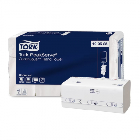 Prosoape de Hartie - Servetele Tork Peakserve,H5, 1 strat, 20,10 x 22,50 cm, 410buc/pachet, 12pachete/bax