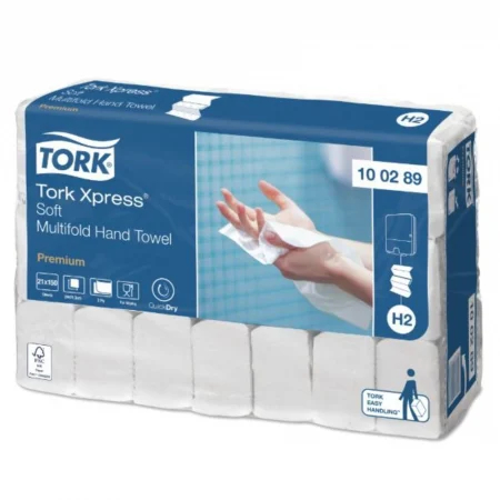Prosoape de Hartie - Servetele Z expres soft Premium 2 straturi, 25.5x21.2 cm, 150buc/set, 21 set/bax, Tork