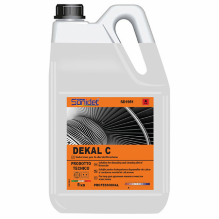 Solutie Anticalcar - solutie acida, pentru indepartarea depunerilor de calcar, 5kg, Sanidet Dekal C