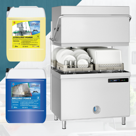 Reduceri - Pachet Profesional HoReCa – Detergent Stovilmat Power 25kg și Clătitor Brillmat Power 25L pentru Mașini de Spălat Vase Automate