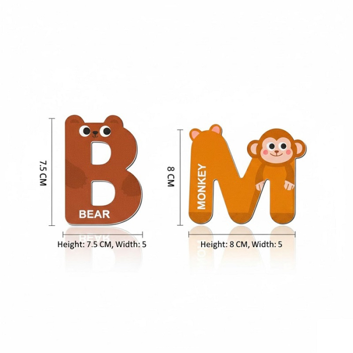 Set 26 Litere Magnetice cu Animale – Alfabetul A–Z [5]