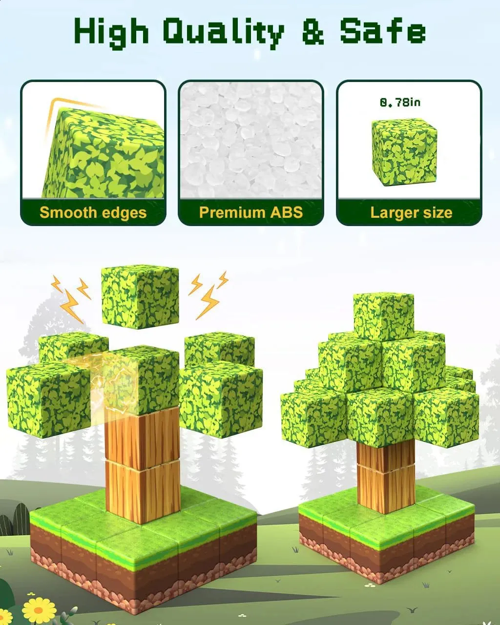 Set Construcție Magnetic 3D STEM Build World – 100 Piese [10]