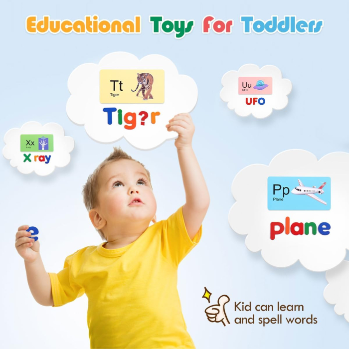 Joc Educativ cu Litere Magnetice – Alfabet Mare și Mic [9]