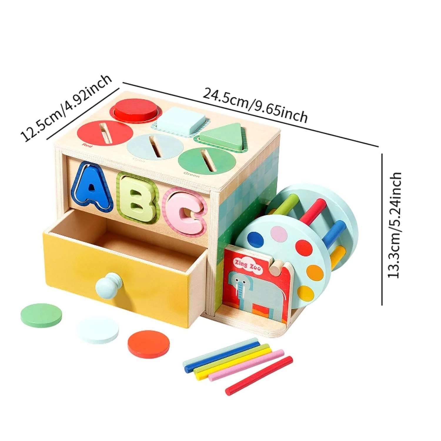Jucărie Montessori Multifuncțională 8 în 1 din Lemn [5]