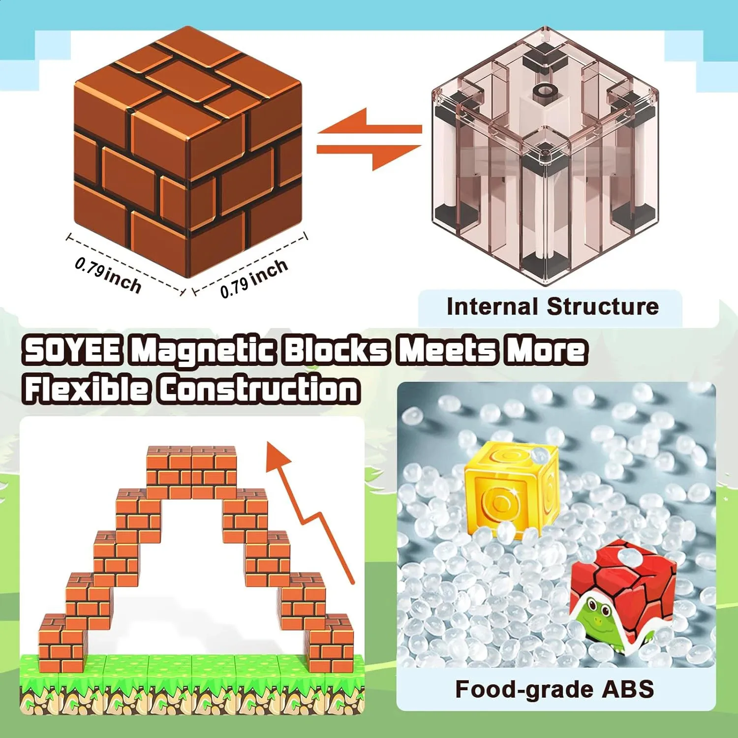 Set Construcție Magnetic 3D STEM Build World – 100 Piese [13]