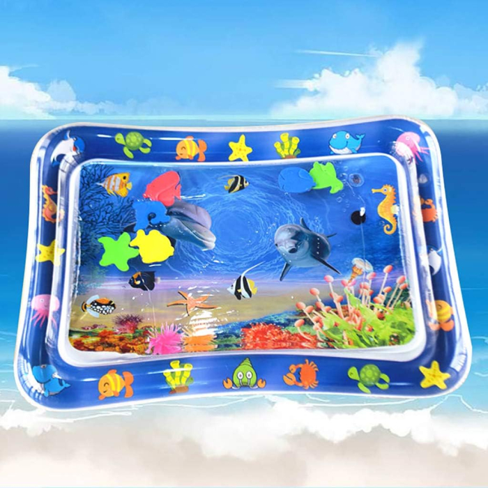 Saltea de Joacă cu Apă Tummy Time Ocean pentru Bebeluși [8]
