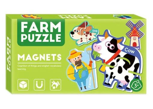 Set Puzzle Magnetic Ferma Animalelor – 30 Piese [9]