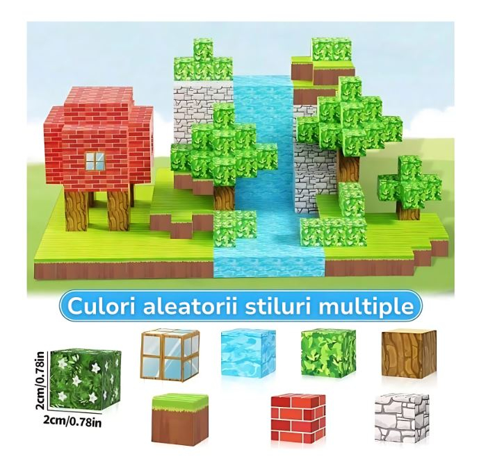 Set Construcție Magnetic 3D STEM Build World – 100 Piese [6]