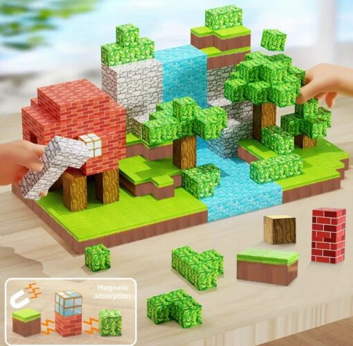 Set Construcție Magnetic 3D STEM Build World – 100 Piese [2]