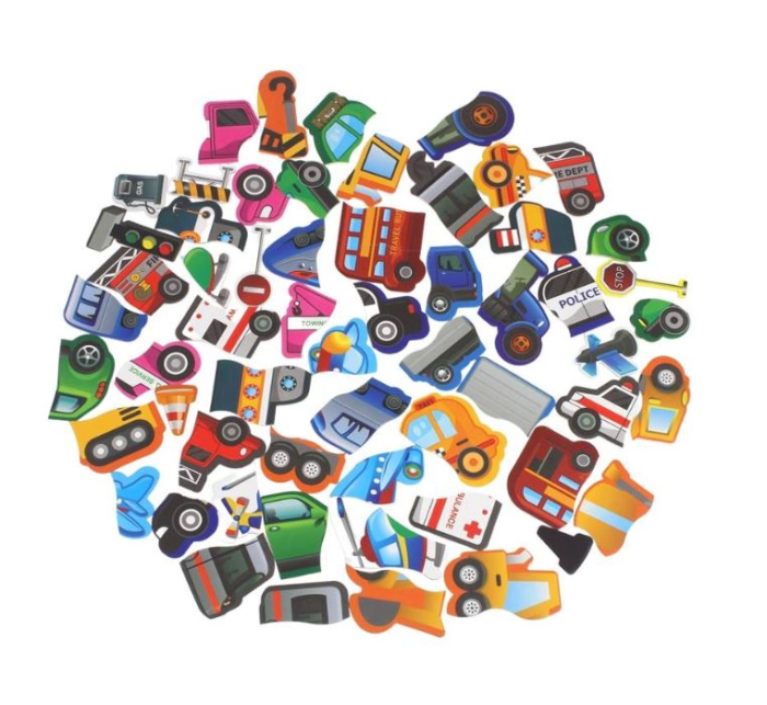 Carte Magnetică Traffic Puzzle cu Mașini și Vehicule pentru Copii [4]