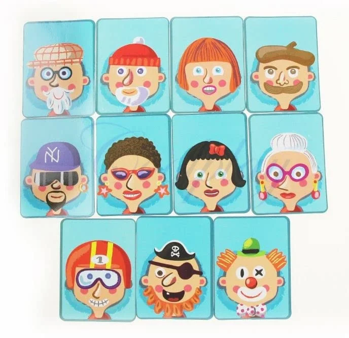 Carte Magnetică cu Puzzle Creativ Emoții și Expresii Faciale pentru Copii [6]