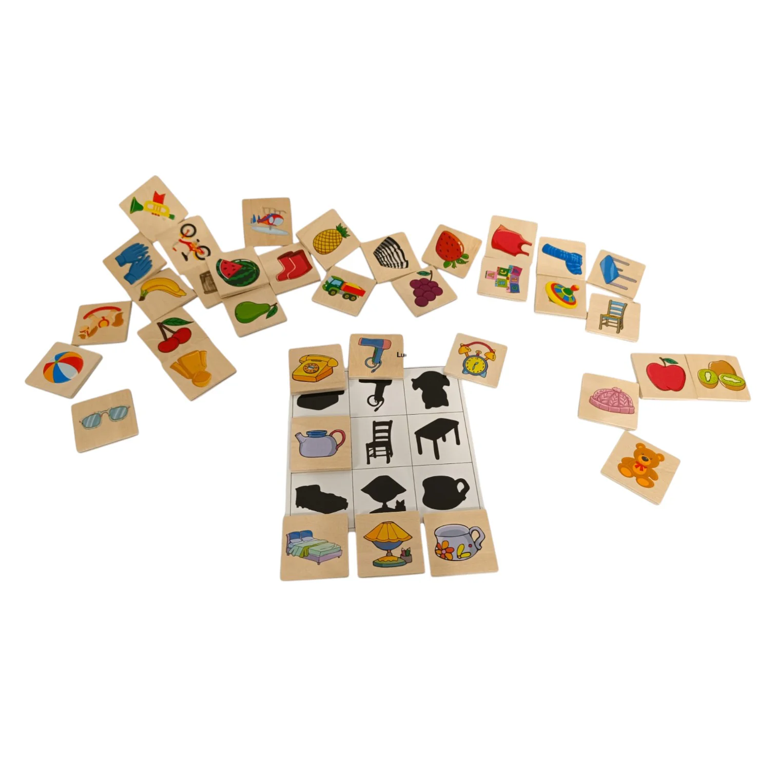Joc de Memorie Shadow Paired – Asociere Imagini cu Umbre pentru Copii [12]