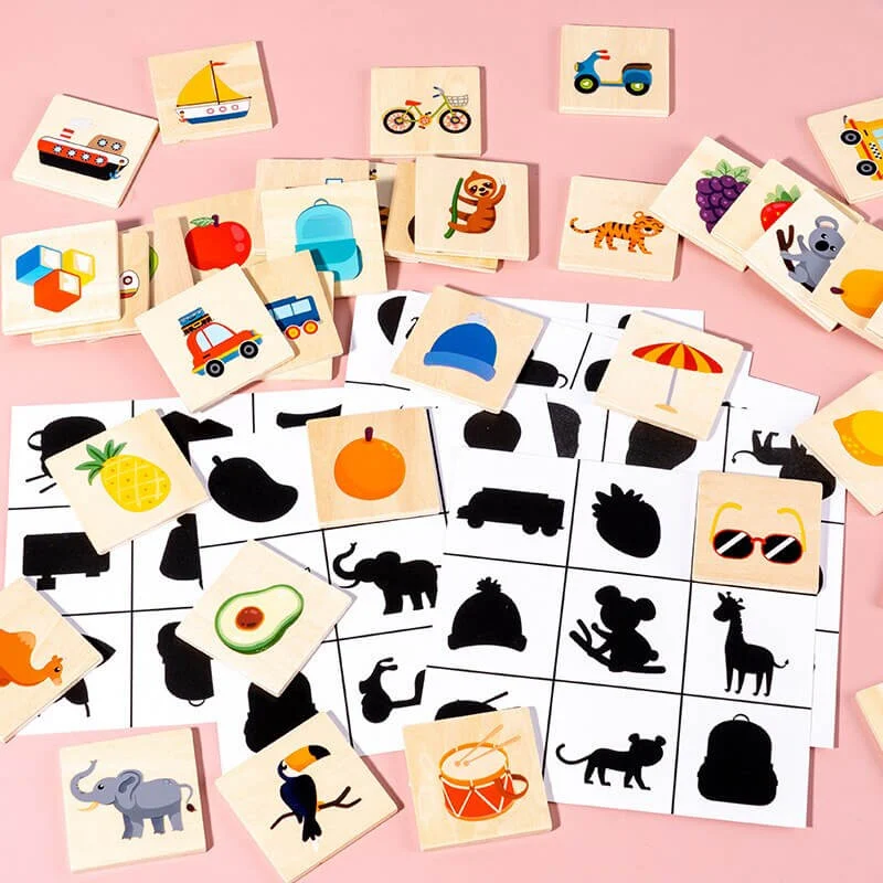 Joc de Memorie Shadow Paired – Asociere Imagini cu Umbre pentru Copii [7]