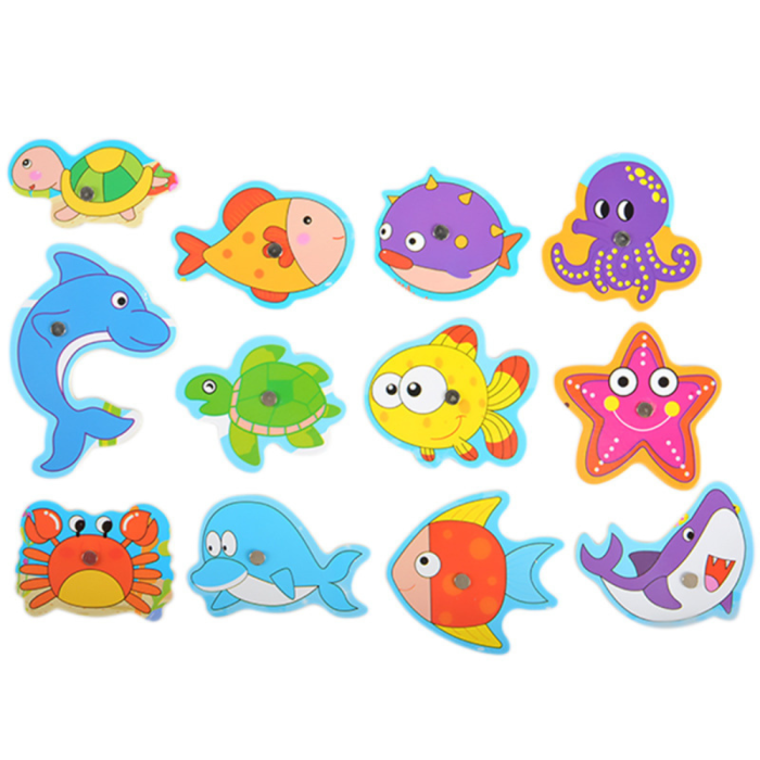 Joc de Pescuit Magnetic cu Animale Marine și Undiță pentru Copii [3]