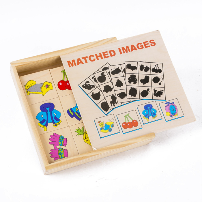 Joc Montessori din Lemn Asociere Imagini cu Umbre și Obiecte [9]