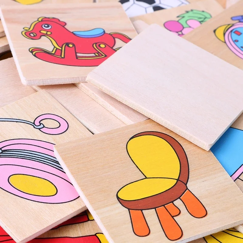 Joc Montessori din Lemn Asociere Imagini cu Umbre și Obiecte [14]