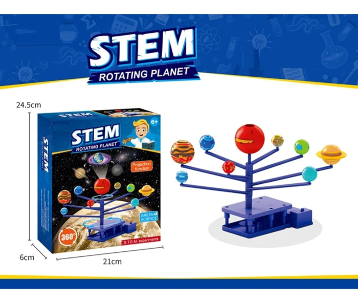 Joc educativ STEM Sistem Solar cu Proiecții – Kit DIY de Asamblare, Proiector Planete, Astronomie copii 6+, Multicolor [7]