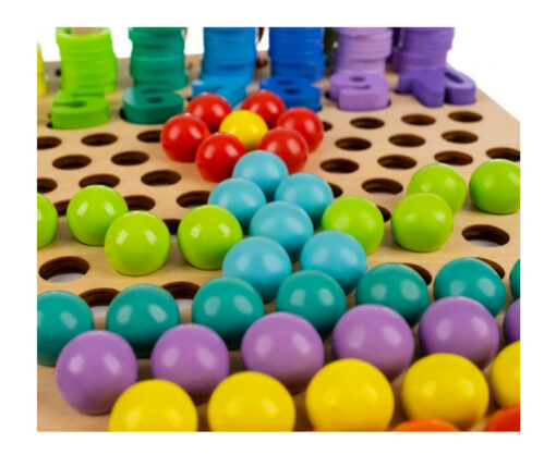 Joc Montessori 5 în 1 din Lemn pentru Matematică, Sortare și Pescuit Magnetic (1) [10]