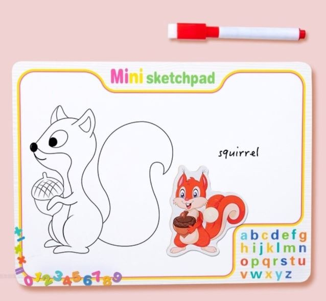 Tablă Magnetică de Scris și Puzzle Montessori cu Forme Geometrice [3]