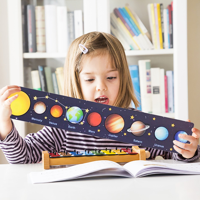 Puzzle Sistemul Solar din Lemn cu Soare și 8 Planete [3]
